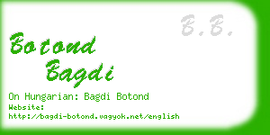 botond bagdi business card